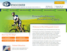 Tablet Screenshot of orthocenter.com